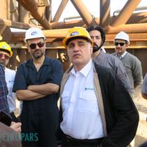 Petropars Group Managing Director Visits South Pars  Phase 11 Jacket