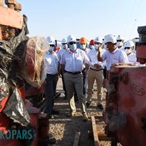 Petropars Group CEO's visit to South Azadegan Oilfield Development Plan