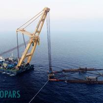 Erection of the First Platform of Phase 11 of South Pars Gas Field