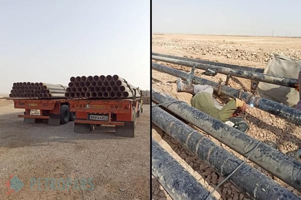 10-percent progress in the implementation of flow pipelines in South Azadegan oil field